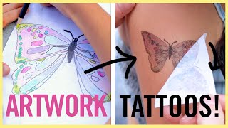 TURN KIDS ARTWORK into TEMPORARY TATTOOS [upl. by Mccarty]