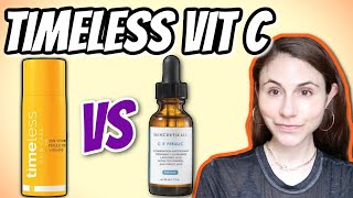 Timeless Skin Care Vitamin C serum vs Skinceuticals CE ferulic  Dr Dray [upl. by Okimuk164]