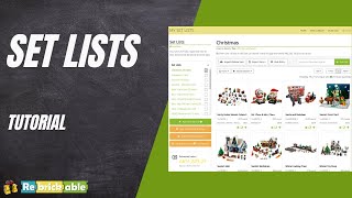 Set Lists  Rebrickable Tutorial [upl. by Lail]