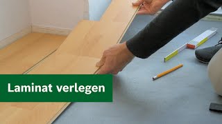 DIYWissen Laminat selbst verlegen [upl. by Hnahk]