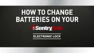 How to Change the Batteries on Your Sentry®Safe Electronic Lock Fire Safe [upl. by Ligetti901]