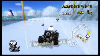 Mario Kart Wii N64 Sherbet Land HD [upl. by Ellennahc]