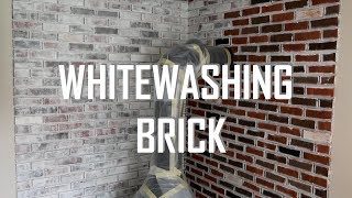 HOW TO WHITEWASH BRICK [upl. by Nairda594]