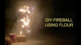 Making a Fireball with Flour [upl. by Eniahs]