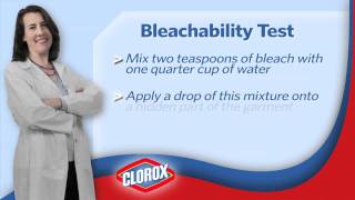 Clorox Presents Dr Laundry Bleach for Beginners Bleachability Test [upl. by Fablan]