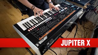 Roland JupiterX Synthesizer Unboxing amp Jam [upl. by Boswall]