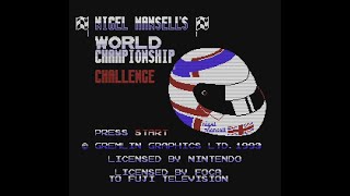 Nigel Mansells World Championship Racing  Full Playthrough  Take On The NES Library 159 [upl. by Daisey]