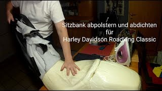 Motorrad Sitzbank abpolstern und abdichten [upl. by Enaud810]