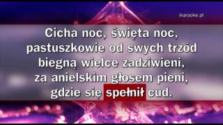 Kolęda  Cicha noc karaoke [upl. by Eelatsyrc]