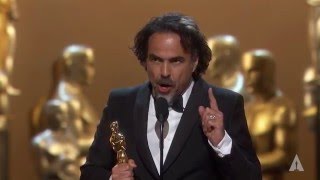 Alejandro G Iñárritu Wins Best Directing [upl. by Rinum701]