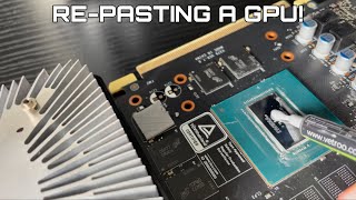 How To REPASTE A Lenovo Legion GPU [upl. by Nwaf]