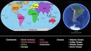 Teaching The Worlds Continents and Oceans [upl. by Dorfman]