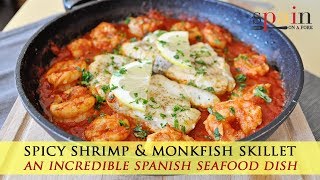 Shrimp and Monkfish Skillet with Spicy Tomato Sauce [upl. by Ettesoj]