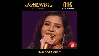 Unforgettable 90s Kumar Sanu and Sadhana Sargam LIVE in ConcertBay Area  Instant Karma [upl. by Junna]