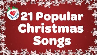 Top 21 Popular Christmas Songs and Carols Playlist 🎅🎄 [upl. by Emirac]