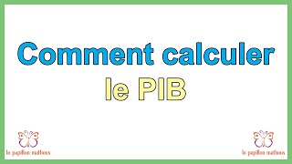 Comment calculer le PIB [upl. by Namzzaj]