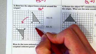 Rotations on the Coordinate Plane [upl. by Balfour]