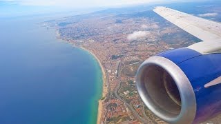 Beautiful Approach and Landing in Barcelona British Airways Boeing 737 GGBTB [upl. by Jariah152]