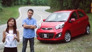 Kia Picanto 12 AT review  AutoBuzzmy [upl. by Ellehcar]