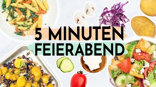 5 MINUTEN GERICHTE  Kalorienarme Rezepte für den Feierabend [upl. by Eva862]