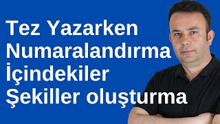 Tez yazarken sayfa numaralarını farklı verme içindekiler tablosunu Wordde oluşturma Ömer BAĞCI [upl. by Nile]