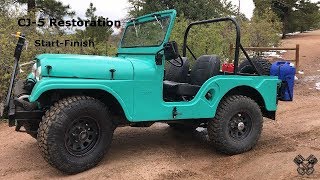 1965 Jeep CJ5 Restoration Full Video [upl. by Ambie687]