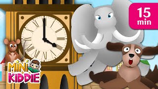 Hickory Dickory Dock amp More Kids Songs  Nursery Rhymes  Mini Kiddie [upl. by Eentroc]