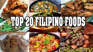 Top 20 Filipino Foods [upl. by Saleme]