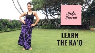 HOW TO HULA  BASIC HULA STEPS THE KĀ‘O [upl. by Leahcimnaj]