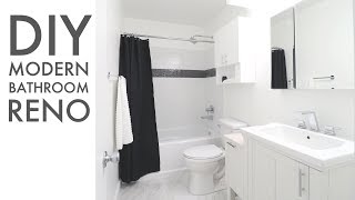 How To Remodel a Bathroom  DIY  Modern Builds [upl. by Schofield]