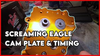 SCREAMING EAGLE CAM PLATE AND TIMING INSTALL [upl. by Aleac165]