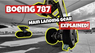 Boeing 787 Main Landing Gear MLG explained [upl. by Aerdnak895]