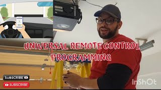 HOW TO PROGRAM A UNIVERSAL REMOTE TO A GENIE GARAGE DOOR OPENER [upl. by Elleirbag]