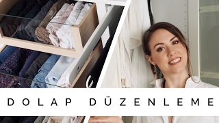 DOLAP DÜZENLEME  Konmari Metodu Katlama Teknikleri [upl. by Llenyt]