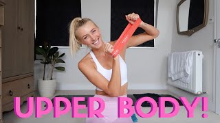 15 Minute NO REPEAT Mini Resistance Band Upper Body Workout [upl. by Piane]