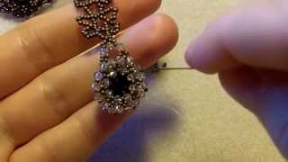 Sidonias handmade jewelry  How to bezel an 8mm Swarovski chaton [upl. by Nehttam367]