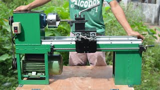 Homemade Lathe Machine [upl. by Yedrahs486]