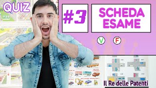 SCHEDA ESAME 3  40 QUIZ  QUIZ PATENTE  ESAME DI TEORIA [upl. by Geis173]