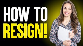 HOW TO WRITE A RESIGNATION LETTER or EMAIL Job Resignation Letter Sample  TEMPLATE [upl. by Iverson]