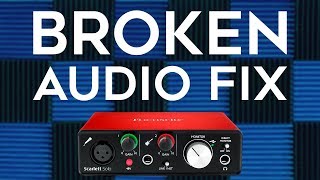 FOCUSRITE AUDIO FIX Distortion  Robot  Problems [upl. by Froemming]