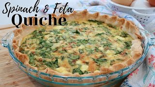 Spinach and Feta Quiche [upl. by Asinla]