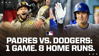 Padres v Dodgers 8 HOME RUNS IN ONE GAME ðŸ¤¯ [upl. by Agle987]