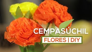 Cómo hacer Flores de CEMPASÚCHIL de papel  DIY [upl. by Tan]