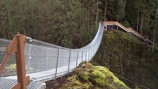 Building Elk Falls Suspension Bridge by the Rotary Club of Campbell River [upl. by Hajidak224]