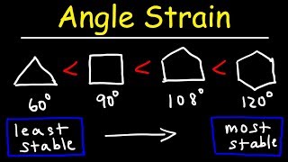 Stability of Cycloalkanes  Angle Strain [upl. by Rollie127]