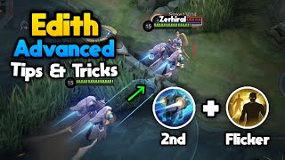 Advanced Tips amp Tricks For Edith 2024  Edith Guide  Mobile Legends [upl. by Guntar]