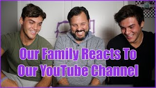 OUR FAMILY REACTS TO OUR VIDEOS [upl. by Artenak]