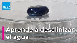 Aprende a DESALINIZAR agua  Experimentos [upl. by Sherar]