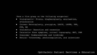 Chapter 1 Ophthalmic Patient Services amp Education [upl. by Alfi]