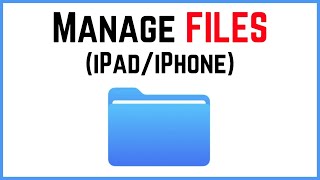 How to use the FILES app in iOS iPadiPhone [upl. by Ainesej431]